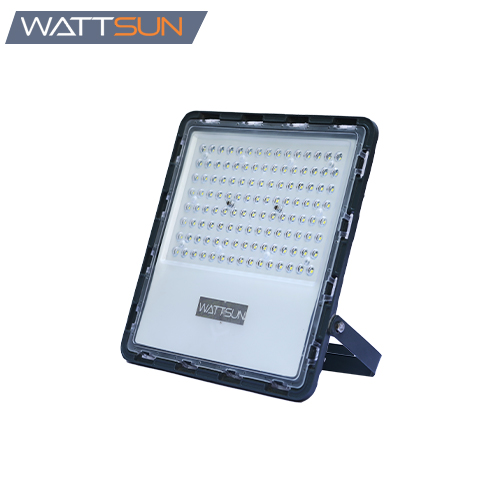 100 Watt Rechargeable Solar LED Flood Light with 2500 mah Battery - Lithium, HP-F100Li - ECO Plus 1 Pcs Charger Adapter